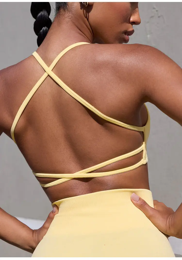 Cross-border BO & TEE Seamless Sports Bra Quick Drying Tight Outdoor Running Fitness Beautiful Back Yoga Sports Underwear — feature 3