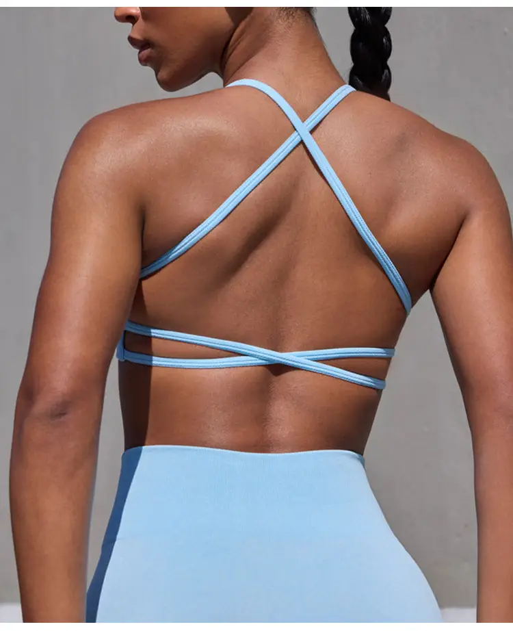 Cross-border BO & TEE Seamless Sports Bra Quick Drying Tight Outdoor Running Fitness Beautiful Back Yoga Sports Underwear — feature 7
