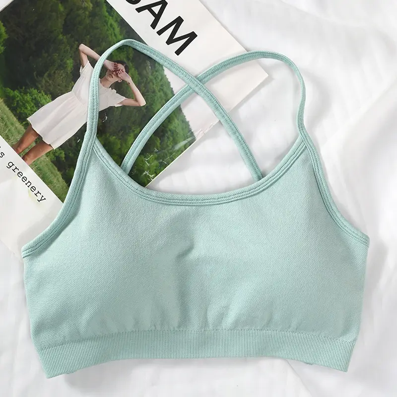 Cross-border BO & TEE Seamless Sports Bra Quick Drying Tight Outdoor Running Fitness Beautiful Back Yoga Sports Underwear