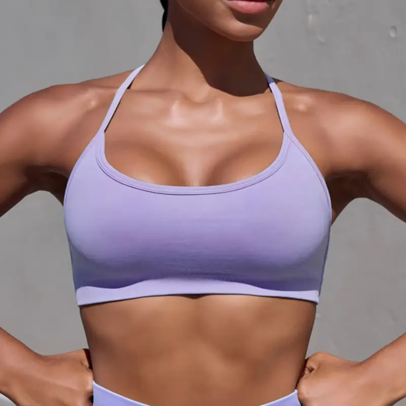 Cross-border BO & TEE Seamless Sports Bra Quick Drying Tight Outdoor Running Fitness Beautiful Back Yoga Sports Underwear