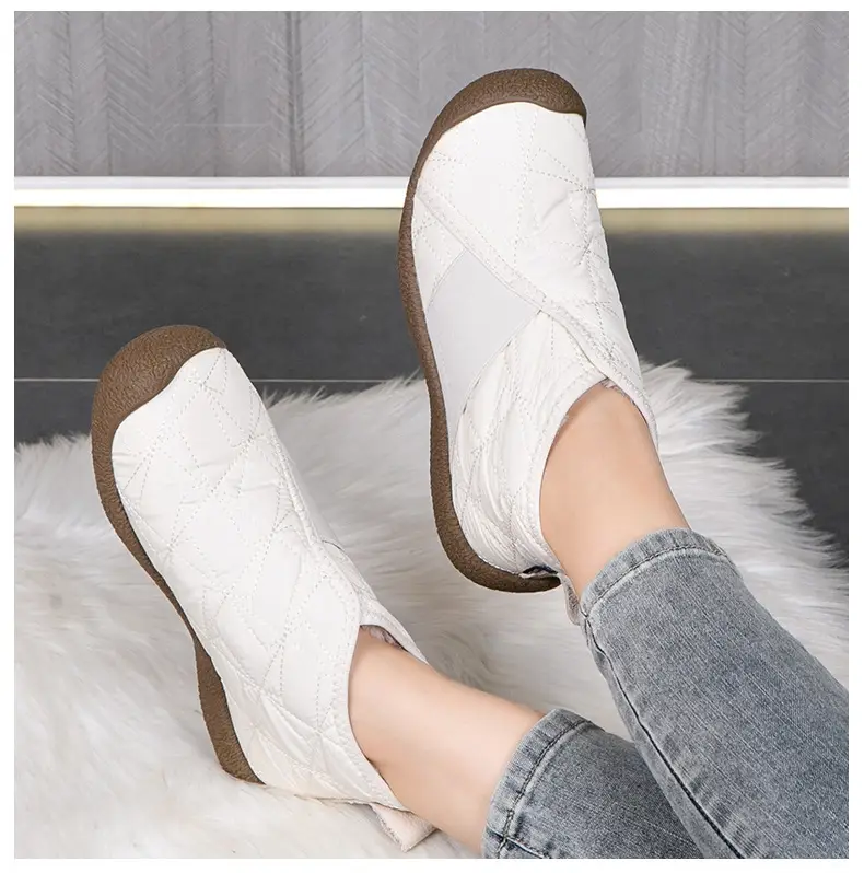 2025 New Winter Women's Cotton Shoes Fleece-Lined Thickeneded High Snow Boots Warm and Comfortable Mother's Cotton Shoes Women's Shoes — feature 10