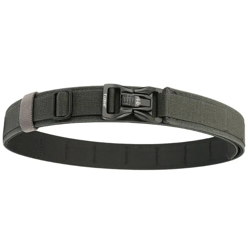 Men's Green Tactical Buckle Belt Dual Purpose Outdoor Training