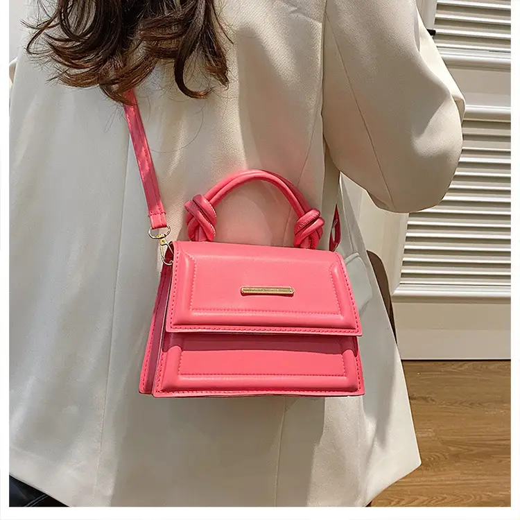 2024 Street Casual Crossbody Bag Pink White Black — feature 14