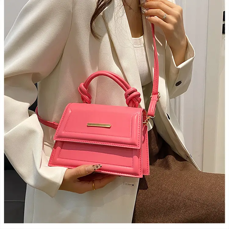 2024 Street Casual Crossbody Bag Pink White Black — feature 15