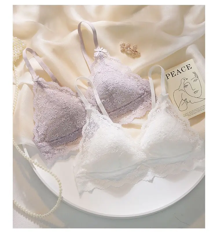 French Style Deep V-Back Underwear Women Large Chest Anti-Sagging — feature 18