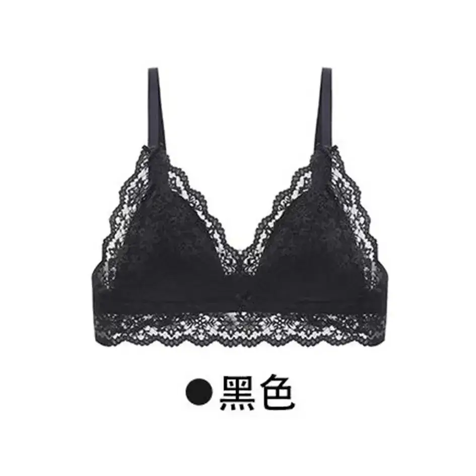 French Style Deep V-Back Underwear Women Large Chest Anti-Sagging