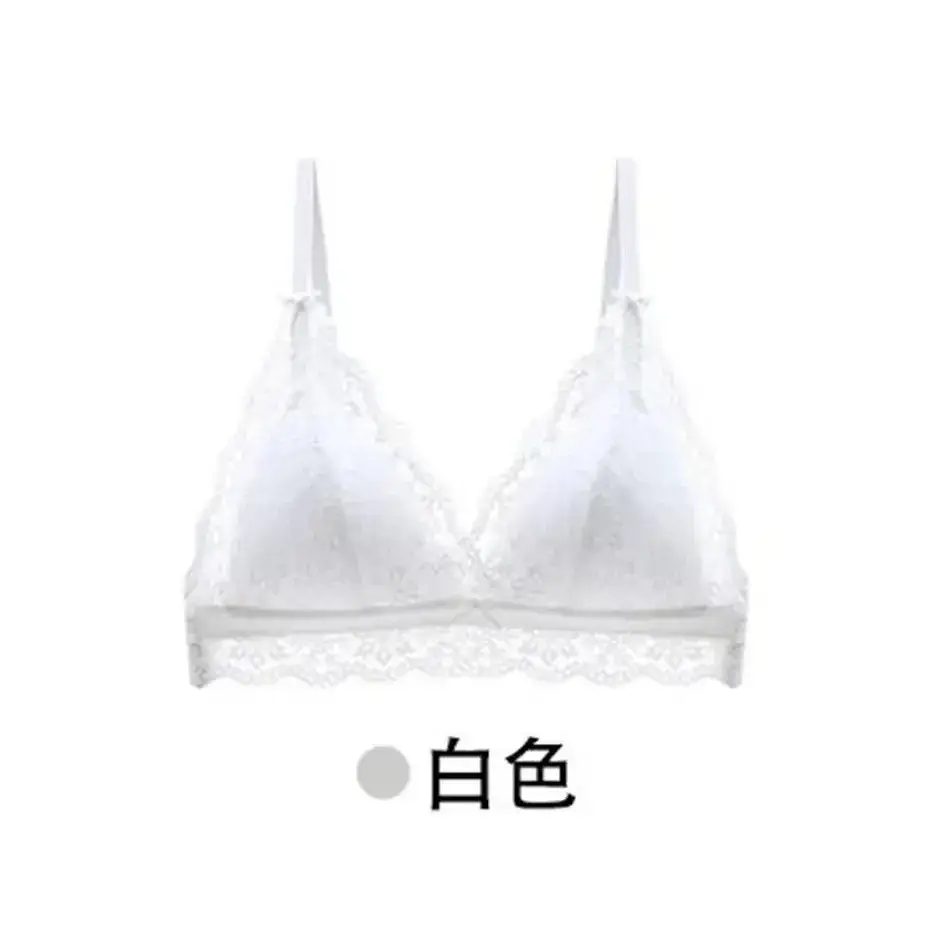 French Style Deep V-Back Underwear Women Large Chest Anti-Sagging