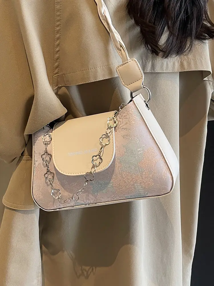 2024 Cross Body Bag Women Transparent Beige - Image 9