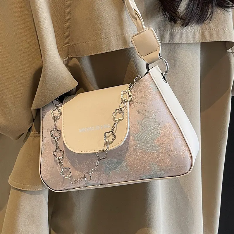 2024 Cross Body Bag Women Transparent Beige - Image 2