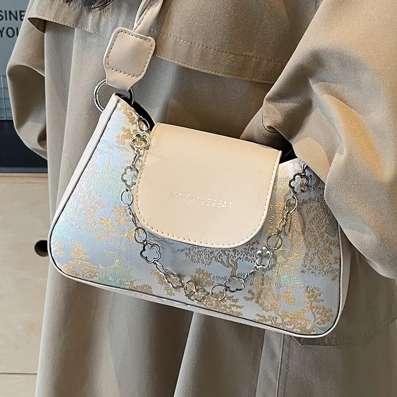 2024 Cross Body Bag Women Transparent Beige - Image 3