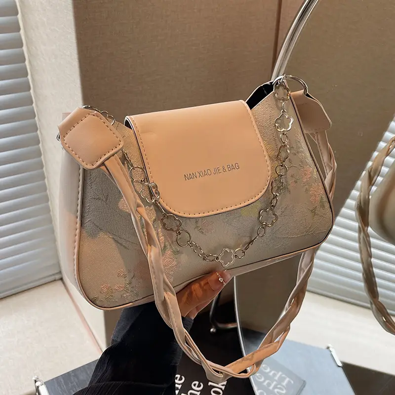 2024 Cross Body Bag Women Transparent Beige - Image 4