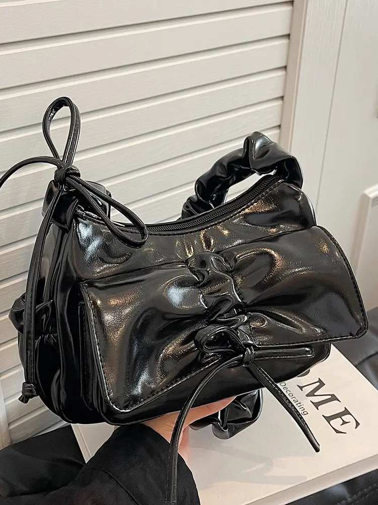 Red Korean Fashion Bow Shoulder Bag for Women - Image 6