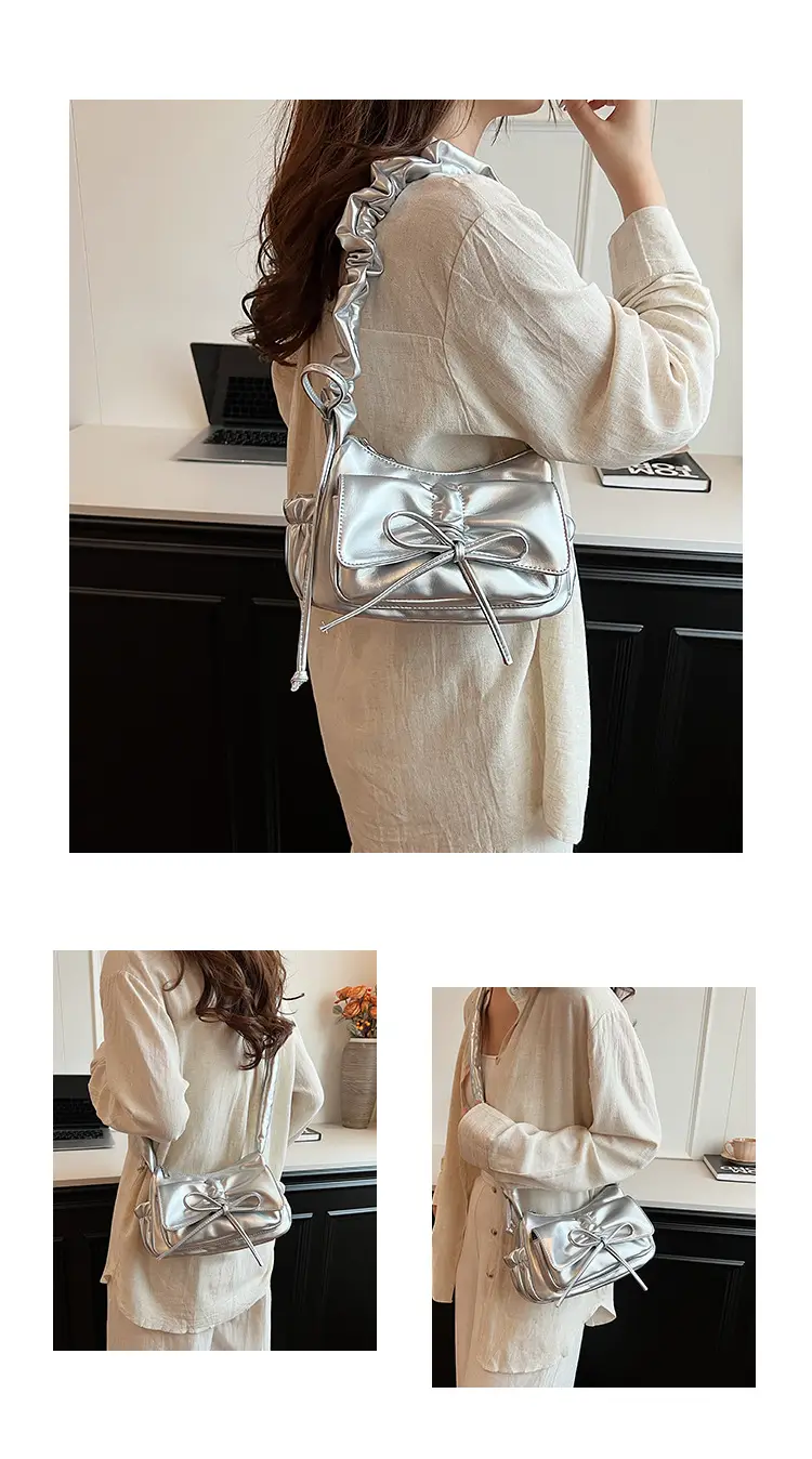 Red Korean Fashion Bow Shoulder Bag for Women — feature 15