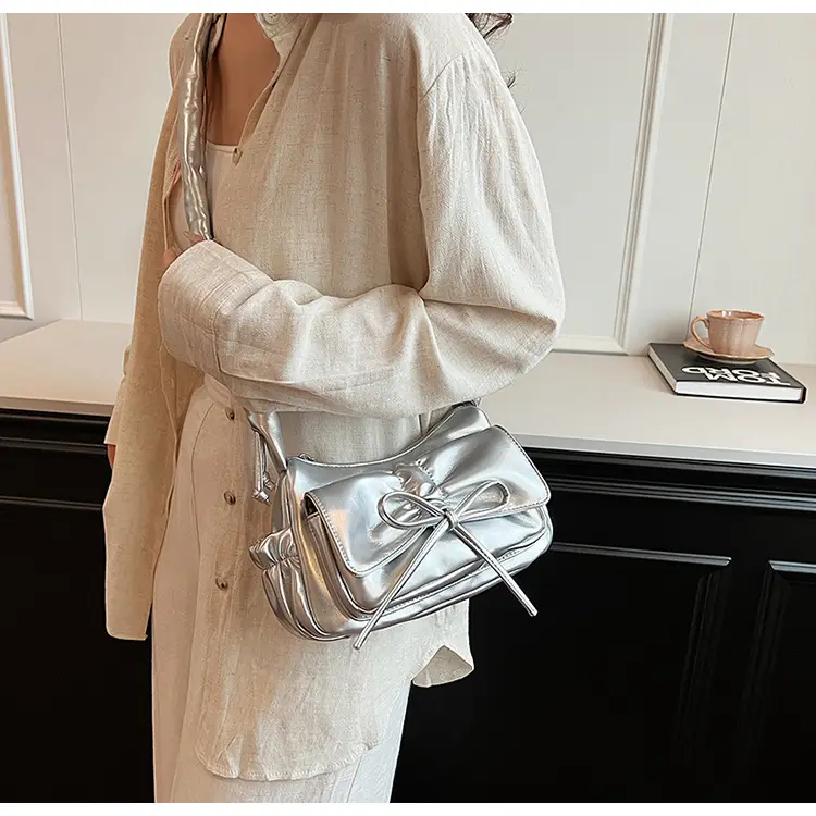 Red Korean Fashion Bow Shoulder Bag for Women — feature 23
