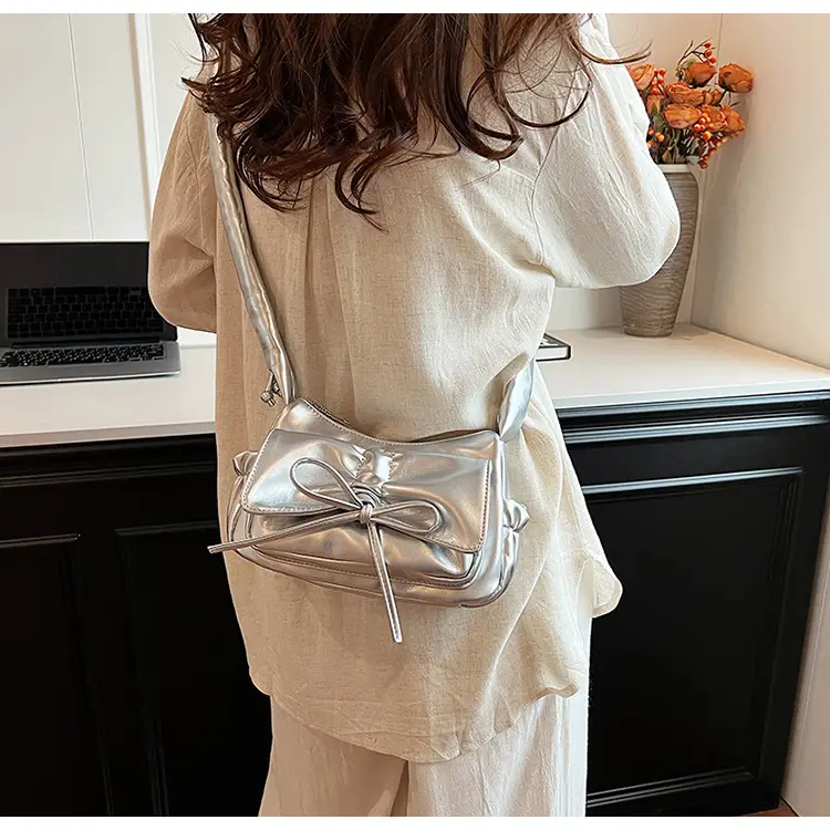 Red Korean Fashion Bow Shoulder Bag for Women — feature 24