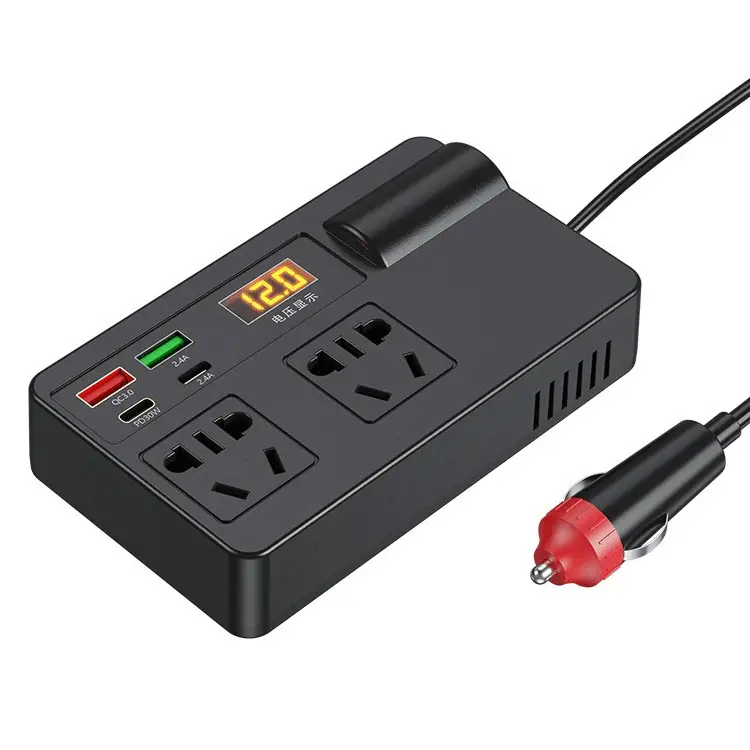12V-24V Car Inverter Converter 220V Socket Fast Charger