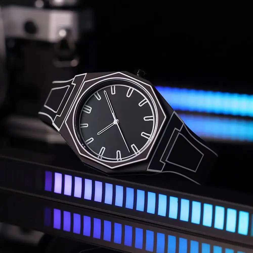 White Anime-Style Quartz Watch for Students