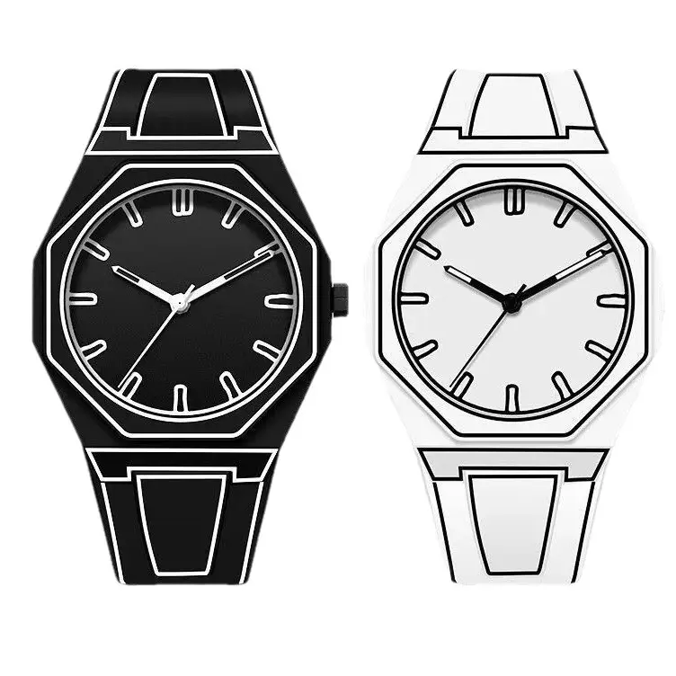 White Anime-Style Quartz Watch for Students