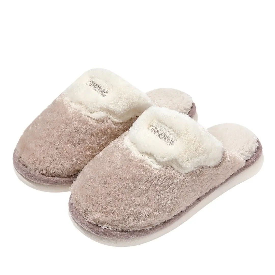 Shoes Cotton Slippers Winter Slippers Cotton Slippers Home Indoor Home Warm Cute plush Slippers Wholesale Couple Cotton Slippers - Image 6