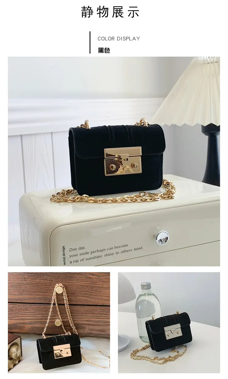Pink Velvet Shoulder Crossbody Bag Mini 2024 Winter — feature 23
