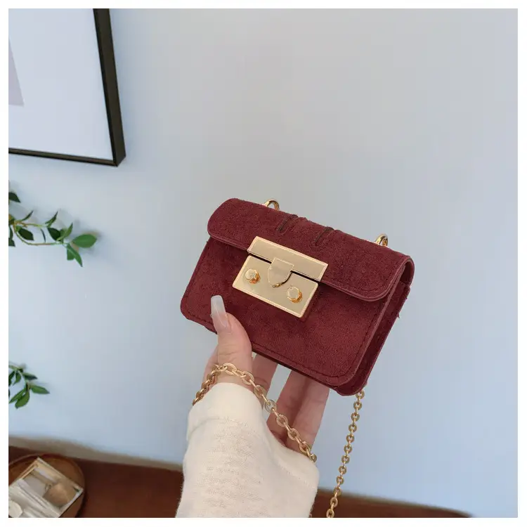Pink Velvet Shoulder Crossbody Bag Mini 2024 Winter — feature 29