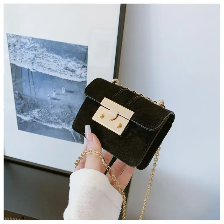 Pink Velvet Shoulder Crossbody Bag Mini 2024 Winter — feature 32