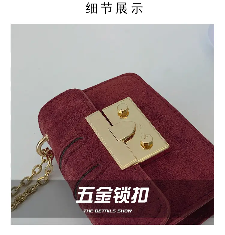 Pink Velvet Shoulder Crossbody Bag Mini 2024 Winter — feature 7