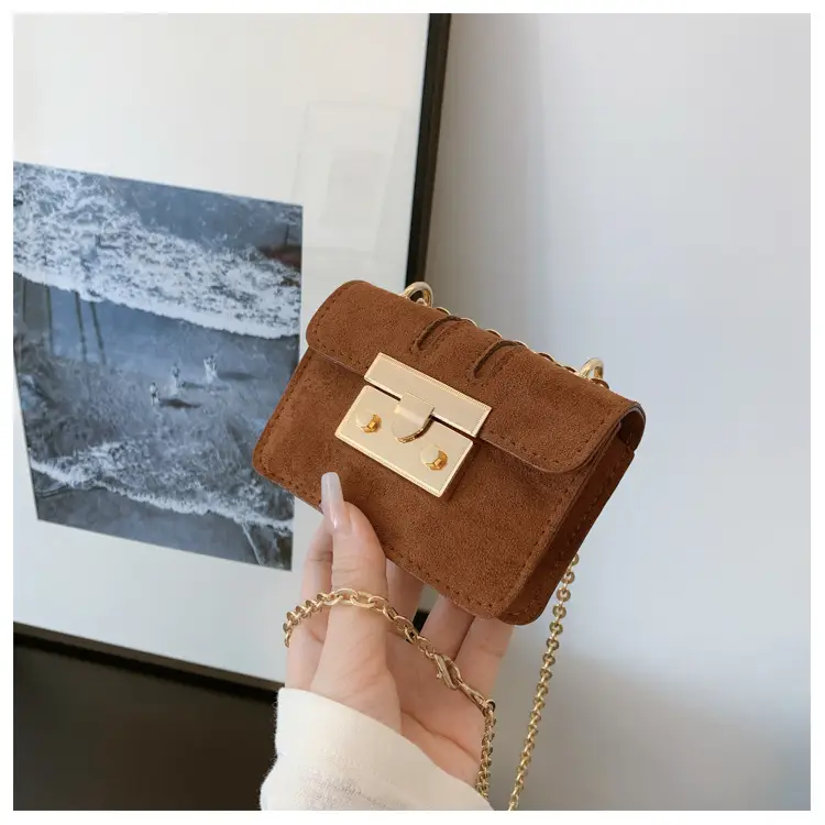 Pink Velvet Shoulder Crossbody Bag Mini 2024 Winter - Image 4