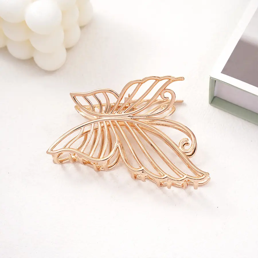 Pearl Rhinestone Butterfly Hairpin Clip Wholesale — feature 17