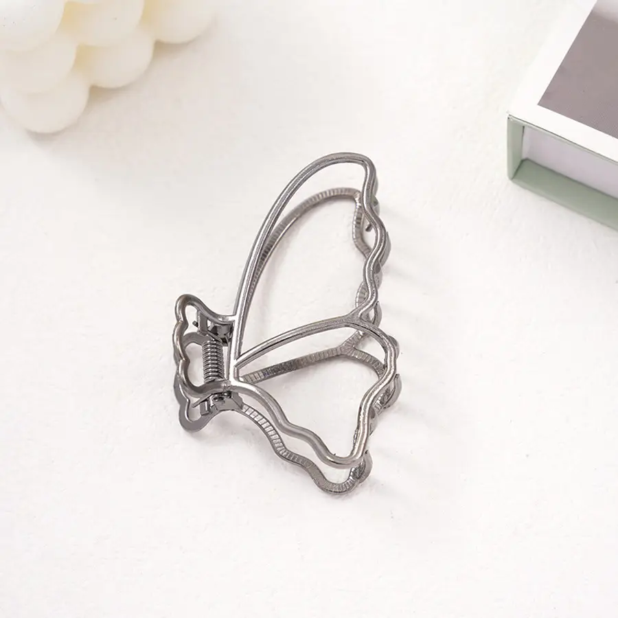 Pearl Rhinestone Butterfly Hairpin Clip Wholesale — feature 18