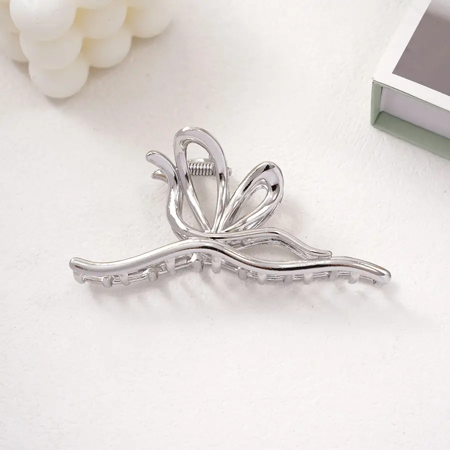 Pearl Rhinestone Butterfly Hairpin Clip Wholesale — feature 19