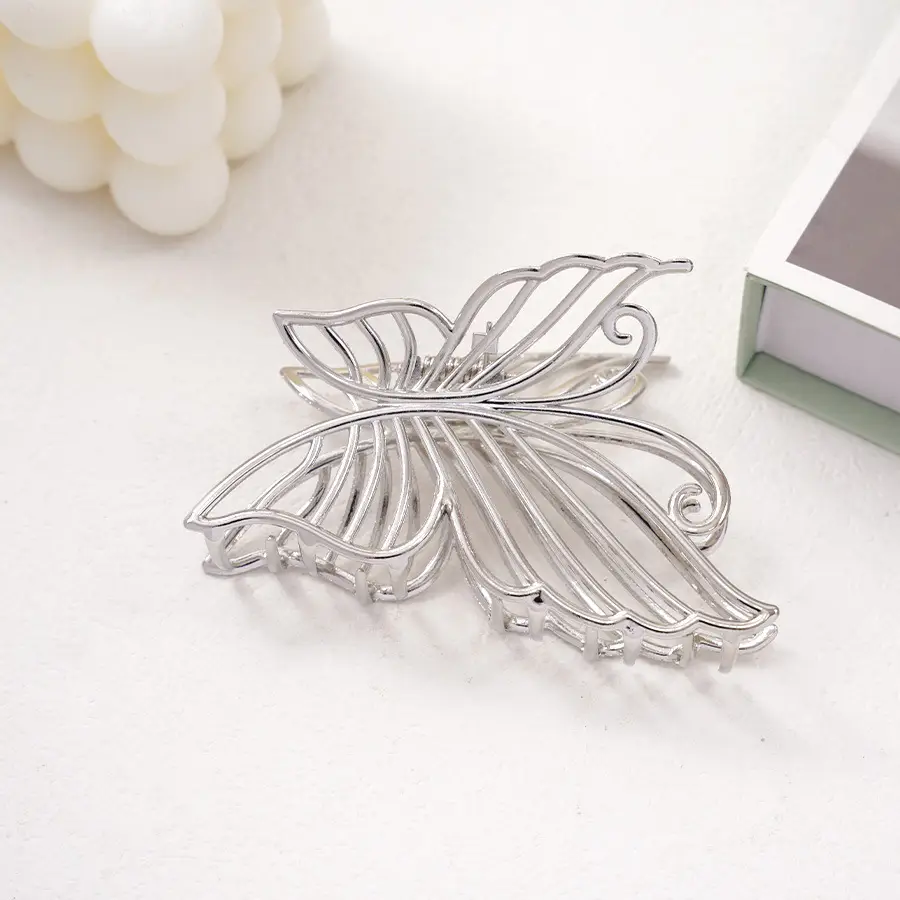 Pearl Rhinestone Butterfly Hairpin Clip Wholesale