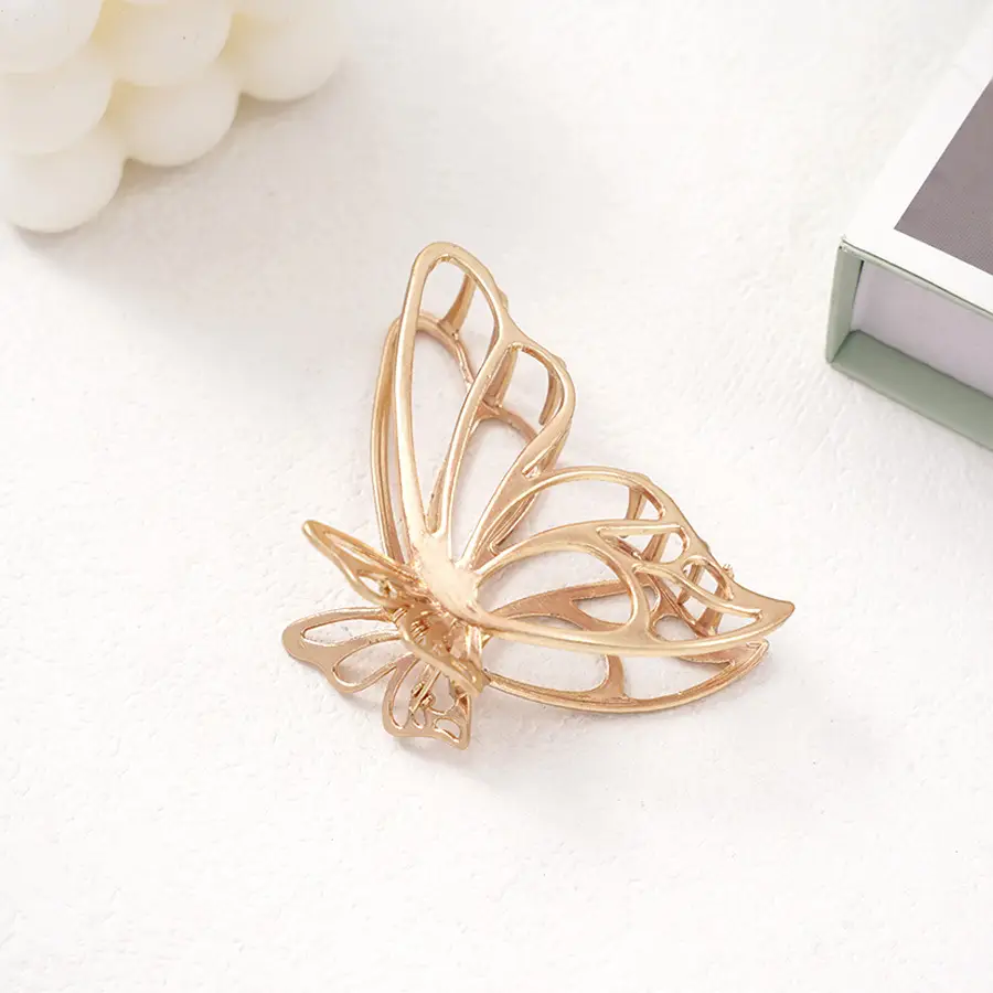 Pearl Rhinestone Butterfly Hairpin Clip Wholesale