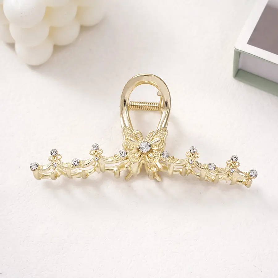 Pearl Rhinestone Butterfly Hairpin Clip Wholesale