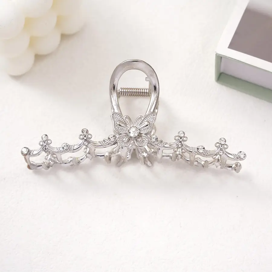 Pearl Rhinestone Butterfly Hairpin Clip Wholesale