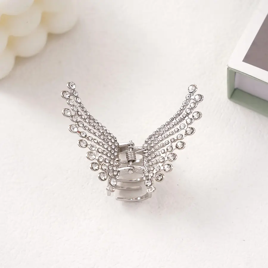 Pearl Rhinestone Butterfly Hairpin Clip Wholesale
