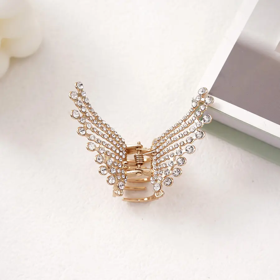 Pearl Rhinestone Butterfly Hairpin Clip Wholesale