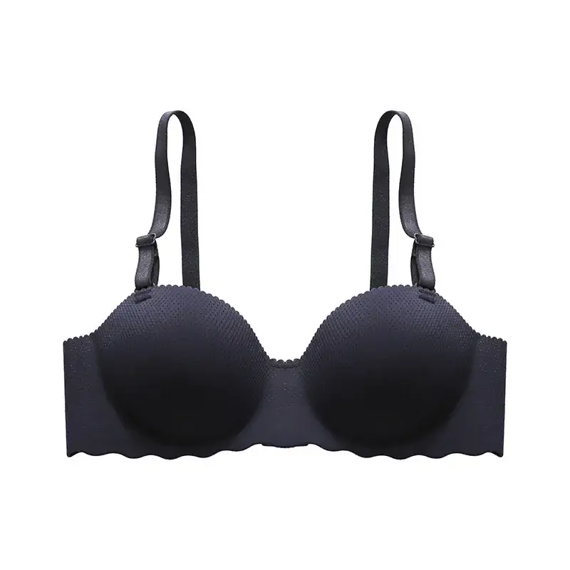 Cross-border French Bra Candy Underwear Women's Japanese Style Sexy Traceless Thickened Gathered Shoulder Strap Invisible Bra