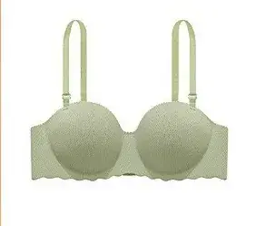 Cross-border French Bra Candy Underwear Women's Japanese Style Sexy Traceless Thickened Gathered Shoulder Strap Invisible Bra