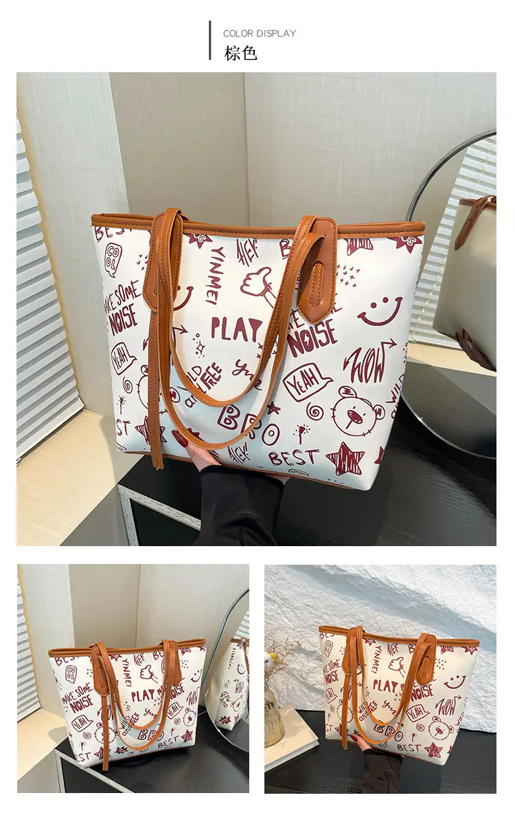 Cute Cartoon Printed Shoulder Bag Women 2024 — feature 13