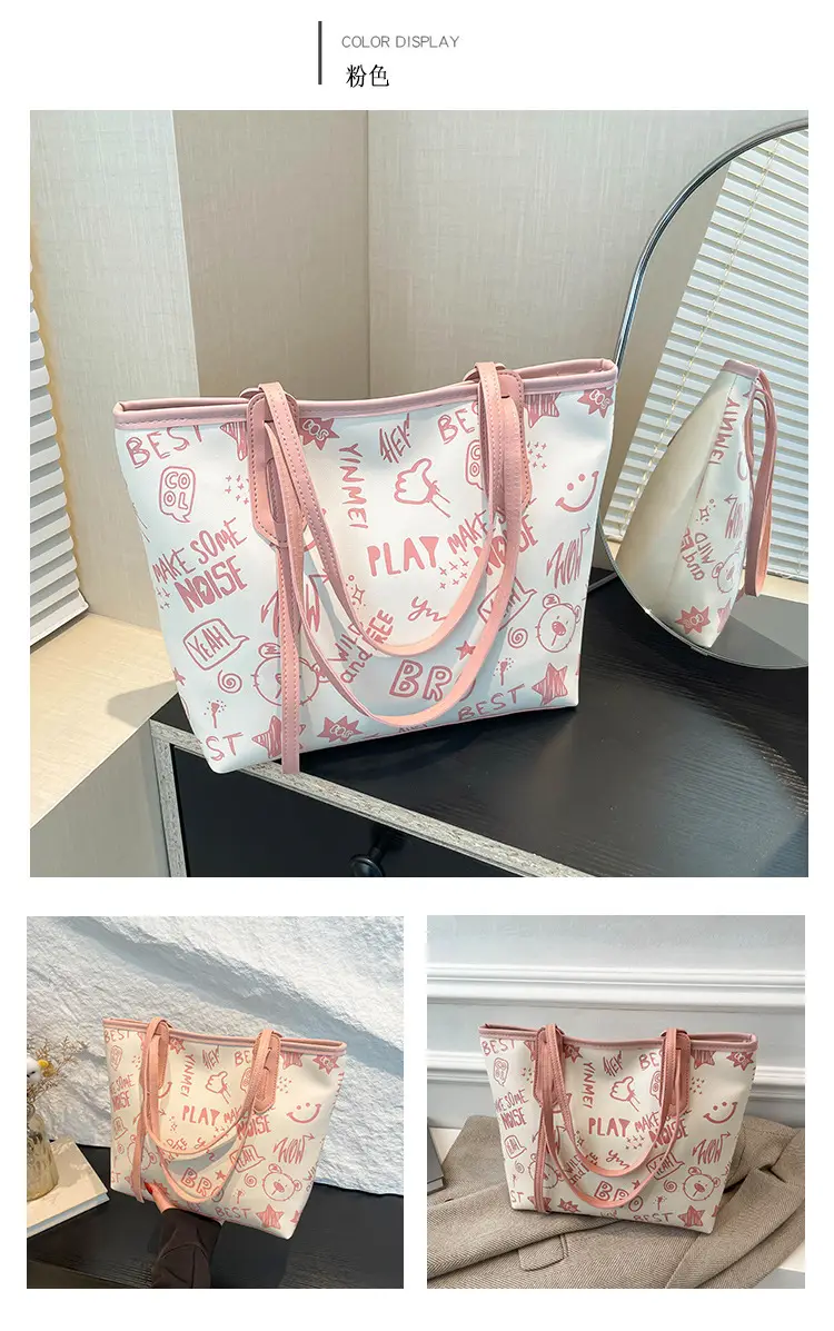 Cute Cartoon Printed Shoulder Bag Women 2024 — feature 15