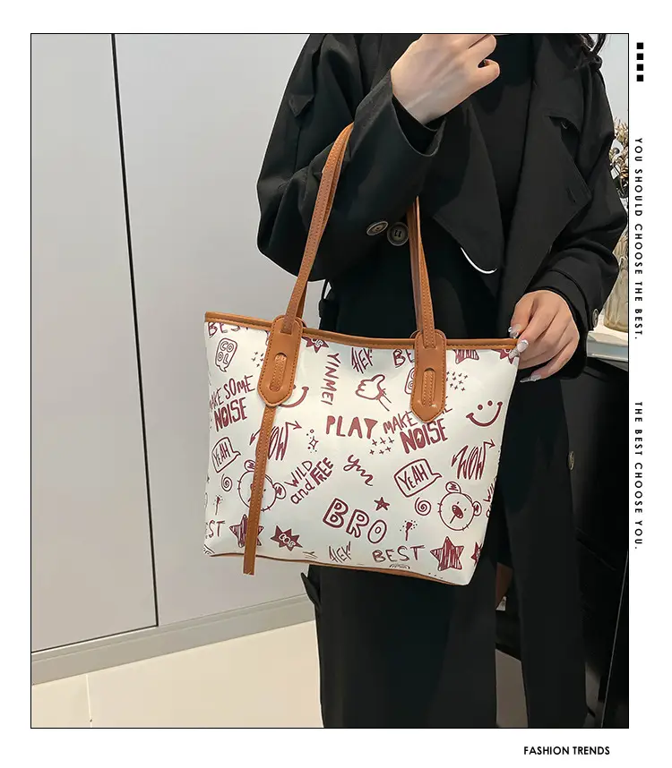 Cute Cartoon Printed Shoulder Bag Women 2024 — feature 2