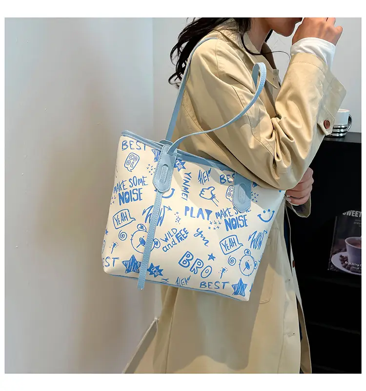 Cute Cartoon Printed Shoulder Bag Women 2024 — feature 26