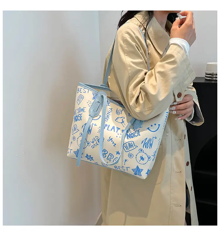 Cute Cartoon Printed Shoulder Bag Women 2024 — feature 28