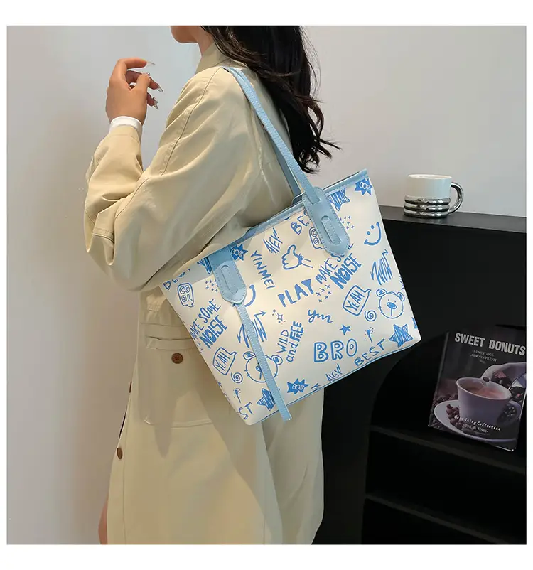 Cute Cartoon Printed Shoulder Bag Women 2024 — feature 30