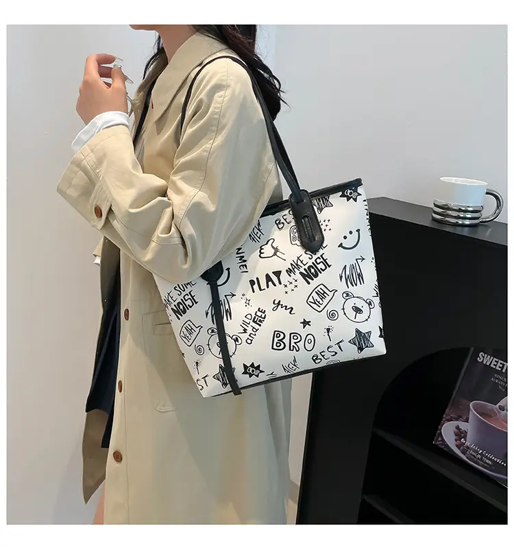 Cute Cartoon Printed Shoulder Bag Women 2024 — feature 34