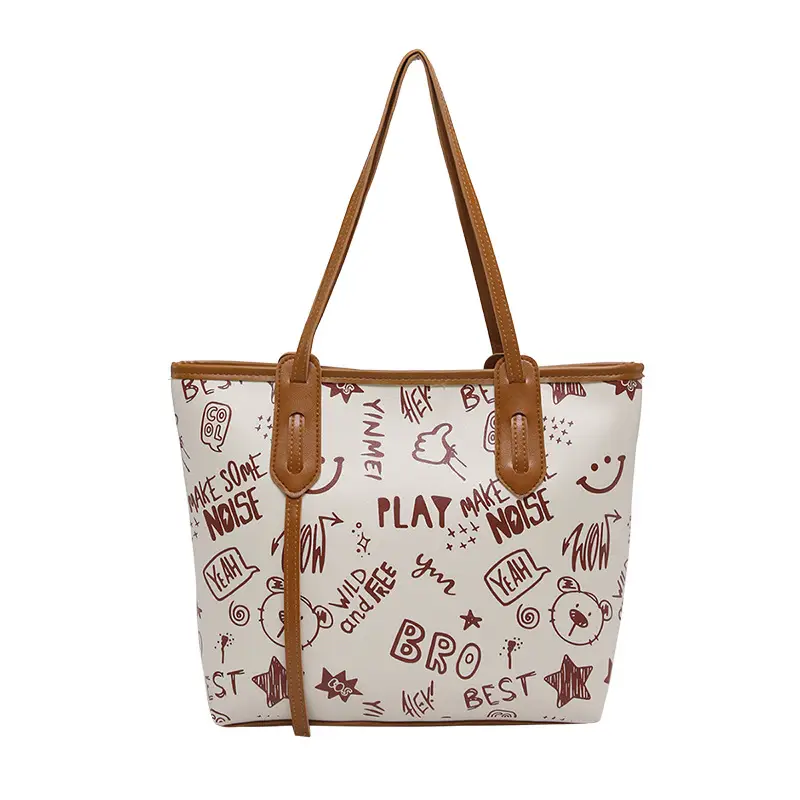 Cute Cartoon Printed Shoulder Bag Women 2024 - Image 3
