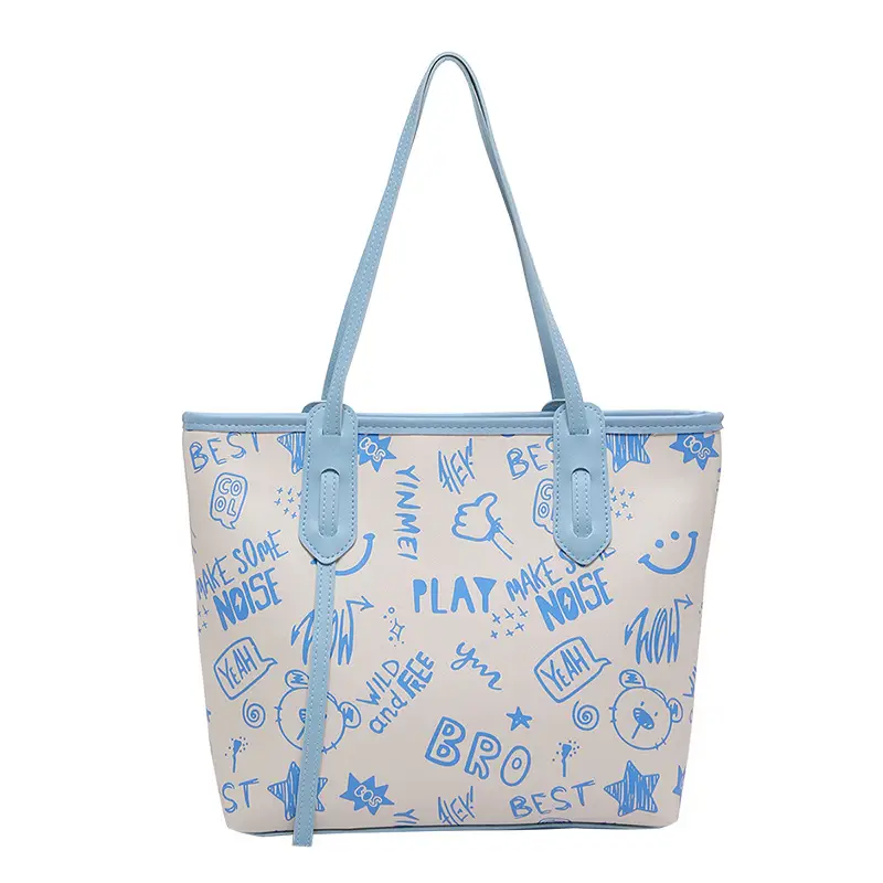 Cute Cartoon Printed Shoulder Bag Women 2024 - Image 4