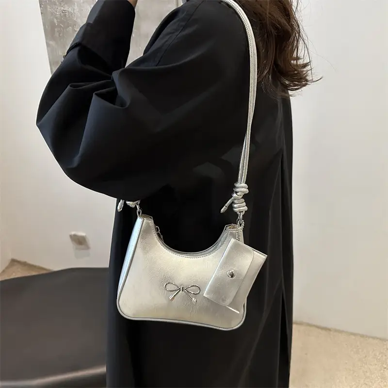 Women's Red Bow Shoulder Bag 2024 - Image 6