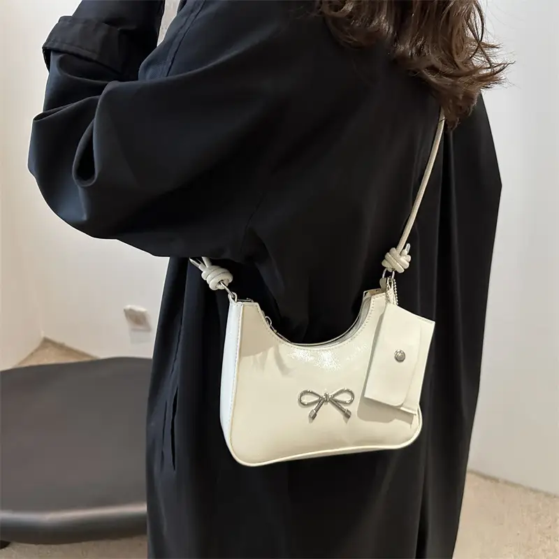 Women's Red Bow Shoulder Bag 2024 - Image 7